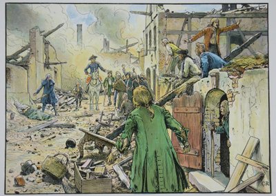 Il re in visita a Küstrin, agosto 1758 da Carl Röchling